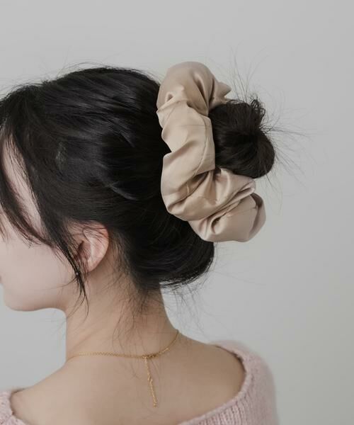 SMELLY / スメリー ヘアゴム・シュシュ | サテンボリュームビッグシュシュ | 詳細10