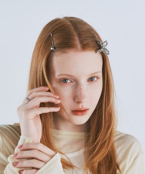 SMELLY / スメリー カチューシャ・カチューム・その他 | メタルリボンハート2セットピン | 詳細2