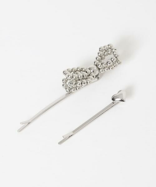 SMELLY / スメリー カチューシャ・カチューム・その他 | メタルリボンハート2セットピン | 詳細4