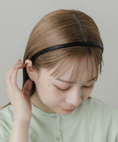 SMELLY / スメリー カチューシャ・カチューム・その他 | スリムフェイクレザーカチューシャ