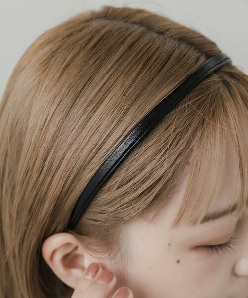 SMELLY / スメリー カチューシャ・カチューム・その他 | スリムフェイクレザーカチューシャ | 詳細1