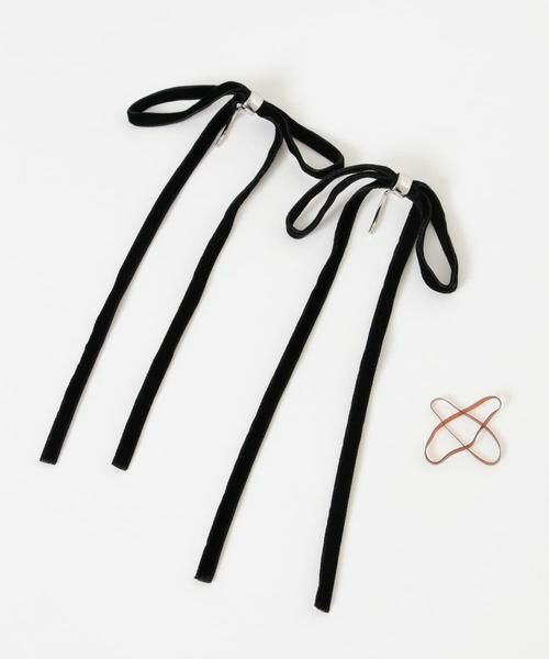 SMELLY / スメリー ヘアアクセサリー | 『WEB/一部店舗限定』ベロアリボン2セットヘアカフ | 詳細5