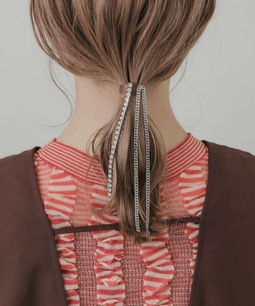 SMELLY / スメリー ヘアアクセサリー | ビジューチェーンヘアカフ | 詳細2