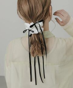 SMELLY / スメリー ヘアゴム・シュシュ | サテンリボンボリュームシュシュ