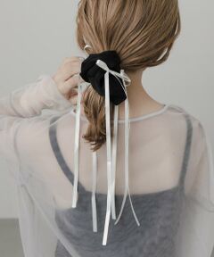 SMELLY / スメリー ヘアゴム・シュシュ | サテンリボンボリュームシュシュ