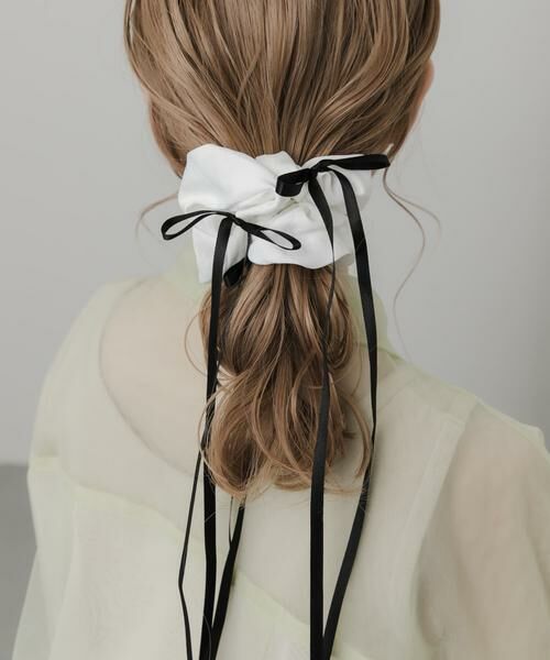 SMELLY / スメリー ヘアゴム・シュシュ | サテンリボンボリュームシュシュ | 詳細3