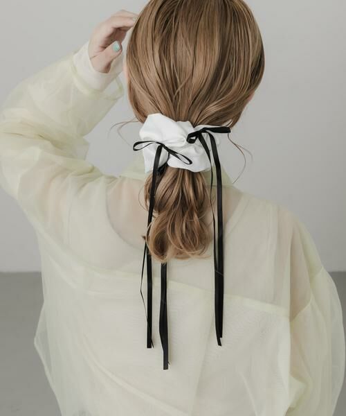 SMELLY / スメリー ヘアゴム・シュシュ | サテンリボンボリュームシュシュ | 詳細4