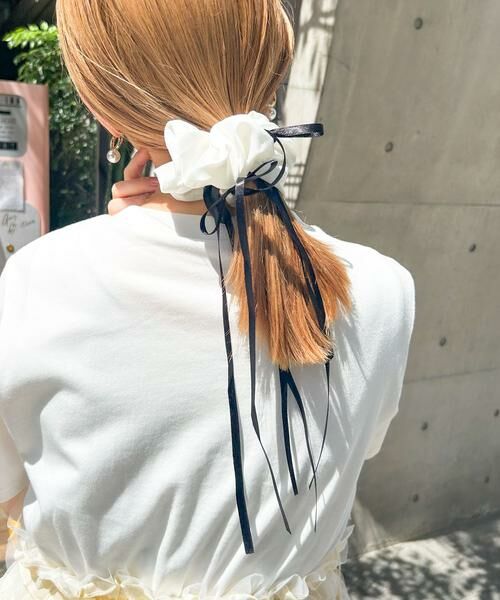 SMELLY / スメリー ヘアゴム・シュシュ | サテンリボンボリュームシュシュ | 詳細5