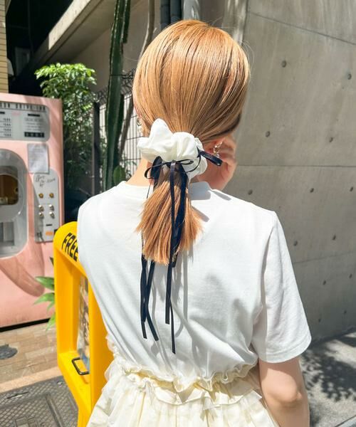 SMELLY / スメリー ヘアゴム・シュシュ | サテンリボンボリュームシュシュ | 詳細8