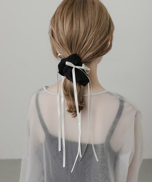 SMELLY / スメリー ヘアゴム・シュシュ | サテンリボンボリュームシュシュ | 詳細12