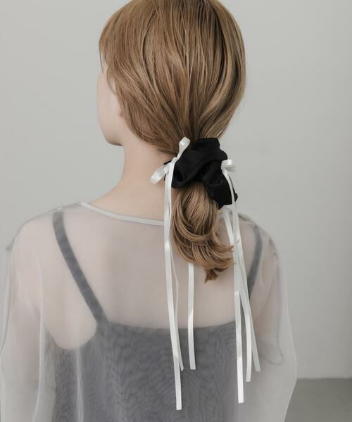 SMELLY / スメリー ヘアゴム・シュシュ | サテンリボンボリュームシュシュ | 詳細13