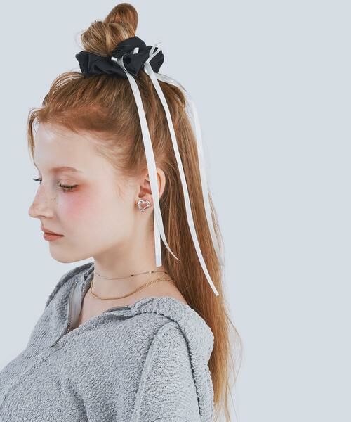 SMELLY / スメリー ヘアゴム・シュシュ | サテンリボンボリュームシュシュ | 詳細14