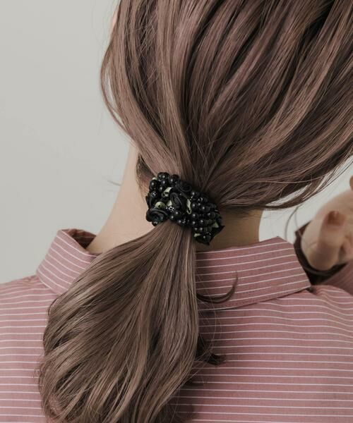 SMELLY / スメリー ヘアゴム・シュシュ | グレインローズボリュームヘアポニー | 詳細4