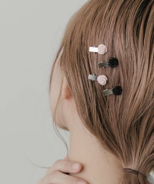 SMELLY / スメリー カチューシャ・カチューム・その他 | ローズモチーフミニ4セットピン | 詳細2