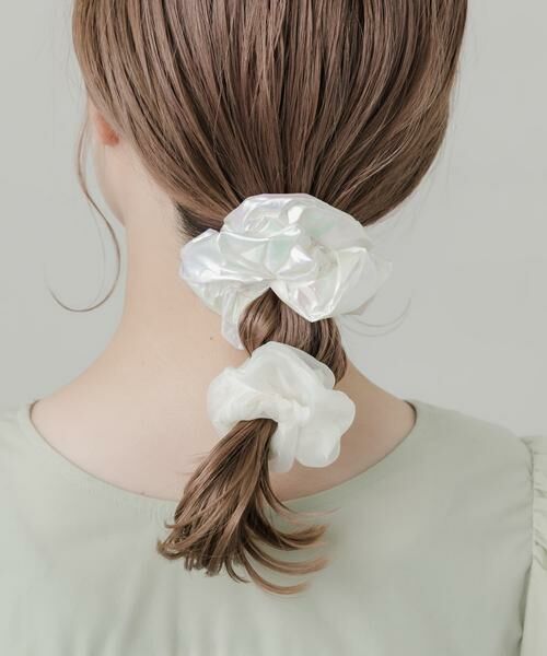 SMELLY / スメリー ヘアゴム・シュシュ | メタリックパール2セットシュシュ | 詳細13