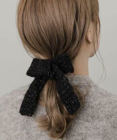 SMELLY / スメリー ヘアゴム・シュシュ | ニットビッグリボンヘアカフ