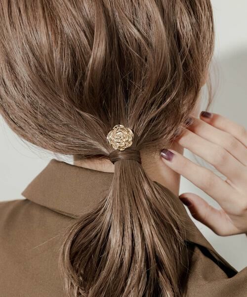 SMELLY / スメリー ヘアアクセサリー | メタルローズモチーフヘアカフ | 詳細2