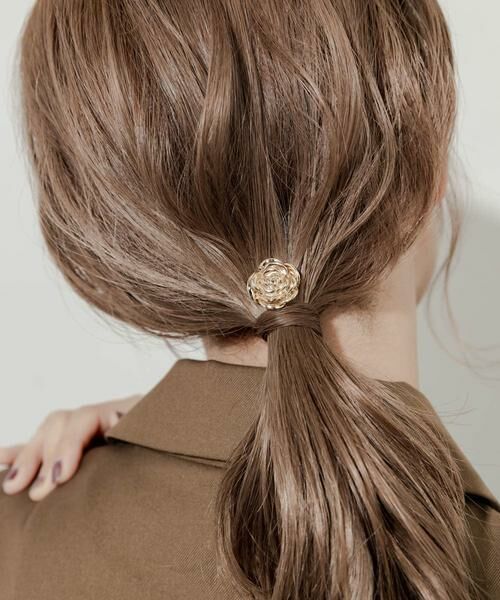 SMELLY / スメリー ヘアアクセサリー | メタルローズモチーフヘアカフ | 詳細3