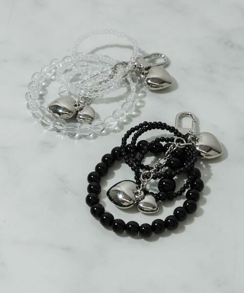 SMELLY / スメリー キーホルダー・ストラップ | ビーズメタルハートキーチェーン | 詳細3