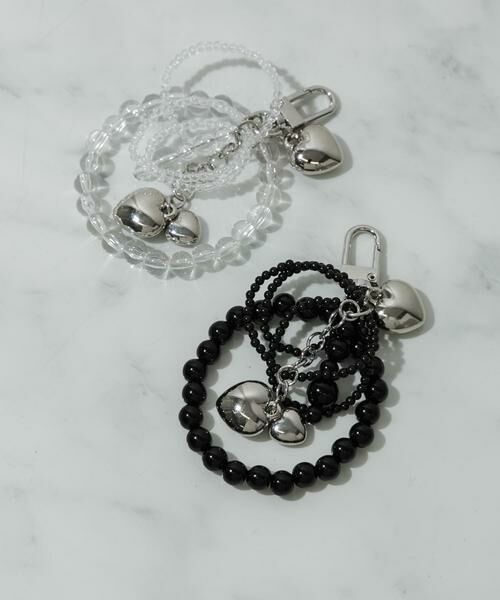 SMELLY / スメリー キーホルダー・ストラップ | ビーズメタルハートキーチェーン | 詳細4