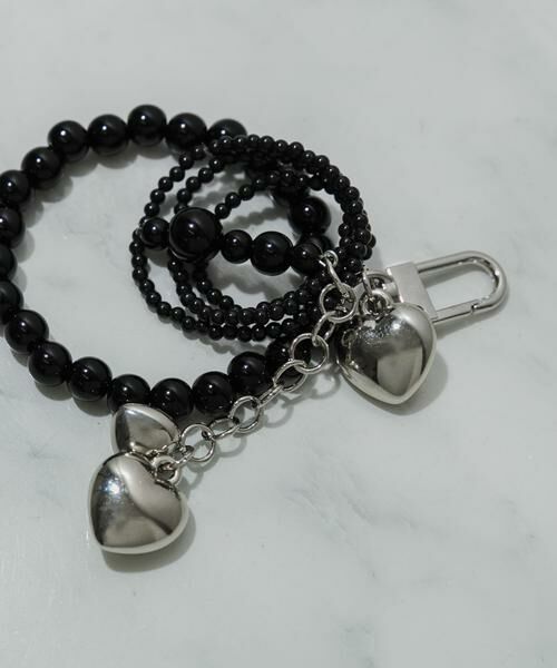 SMELLY / スメリー キーホルダー・ストラップ | ビーズメタルハートキーチェーン | 詳細7