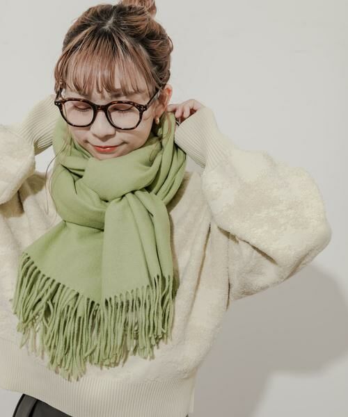 SMELLY / スメリー マフラー・ショール・スヌード・ストール | ムジシンプルカラーマフラー | 詳細2