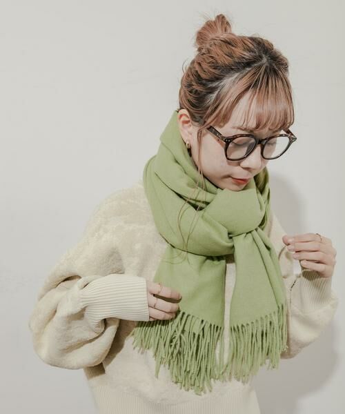 SMELLY / スメリー マフラー・ショール・スヌード・ストール | ムジシンプルカラーマフラー | 詳細3