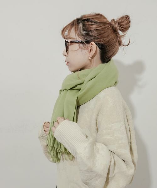 SMELLY / スメリー マフラー・ショール・スヌード・ストール | ムジシンプルカラーマフラー | 詳細4