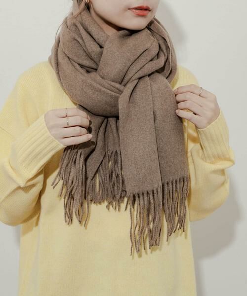 SMELLY / スメリー マフラー・ショール・スヌード・ストール | ムジシンプルカラーマフラー | 詳細13