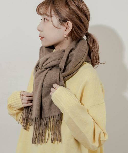 SMELLY / スメリー マフラー・ショール・スヌード・ストール | ムジシンプルカラーマフラー | 詳細14