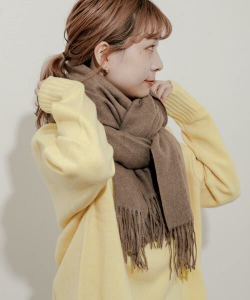 SMELLY / スメリー マフラー・ショール・スヌード・ストール | ムジシンプルカラーマフラー | 詳細15