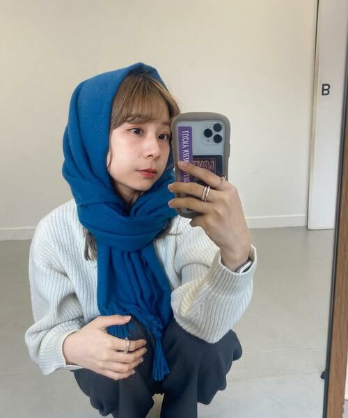 SMELLY / スメリー マフラー・ショール・スヌード・ストール | ムジシンプルカラーマフラー | 詳細23