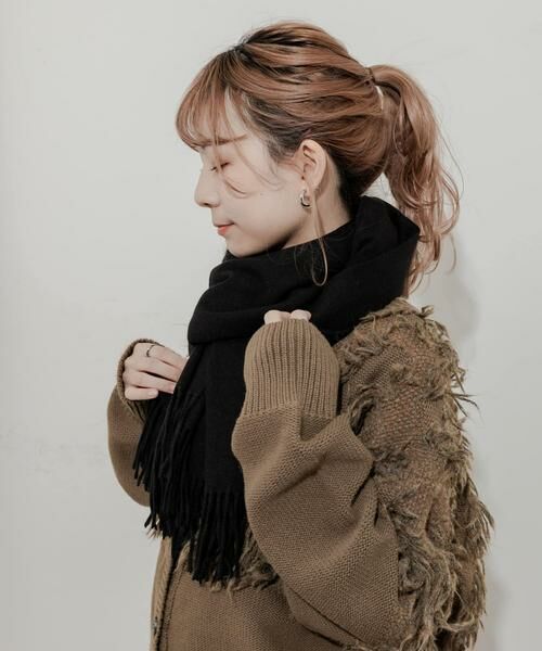 SMELLY / スメリー マフラー・ショール・スヌード・ストール | ムジシンプルカラーマフラー | 詳細28