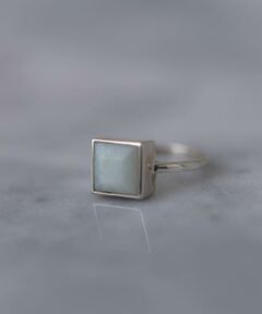 SMELLY / スメリー リング | SMELLY so’　square amazonite ring