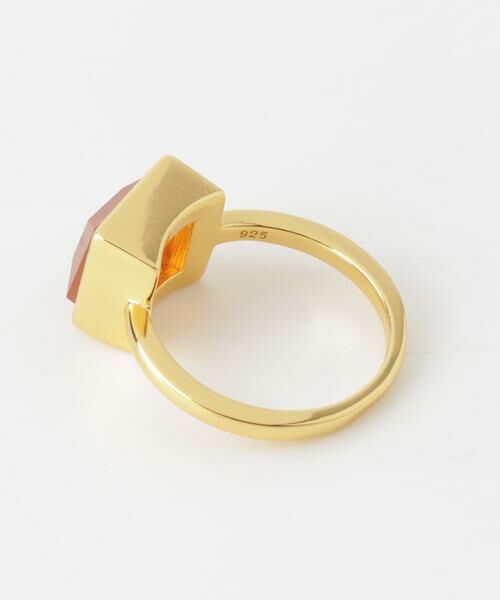 SMELLY / スメリー リング | SMELLY so’　square carnelian ring | 詳細14