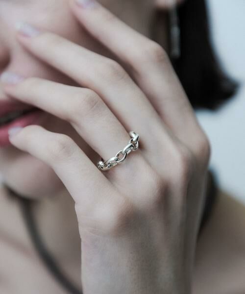 SMELLY/スメリー SMELLY so' combination chain ring シルバー 12 SMELLY/スメリー SMELLY so' combination chain ring シルバー 12