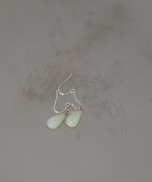 SMELLY / スメリー ピアス・イヤリング | SMELLY so’　newjade chain hook pierce | 詳細3