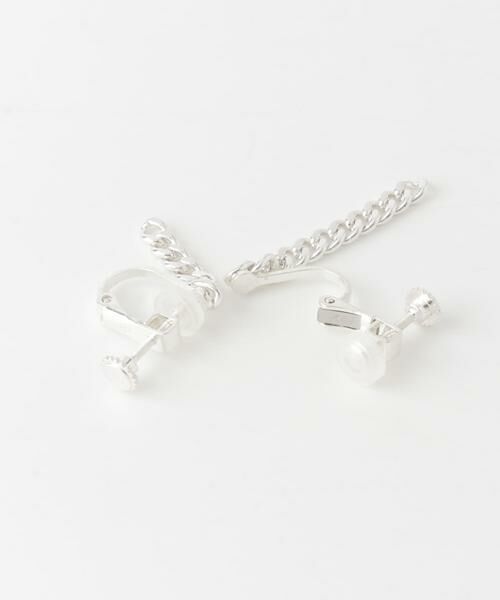 SMELLY / スメリー ピアス・イヤリング | SMELLY so’　asymmetry chain earring | 詳細9