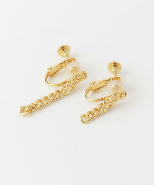 SMELLY / スメリー ピアス・イヤリング | SMELLY so’　asymmetry chain earring | 詳細10