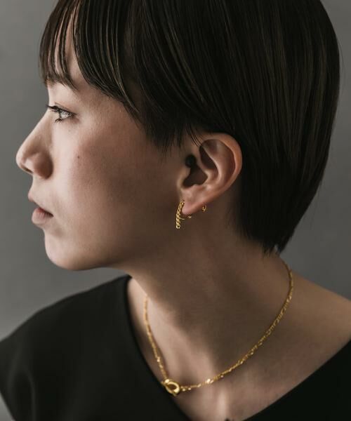 SMELLY / スメリー ピアス・イヤリング | SMELLY so’　asymmetry chain earring | 詳細5