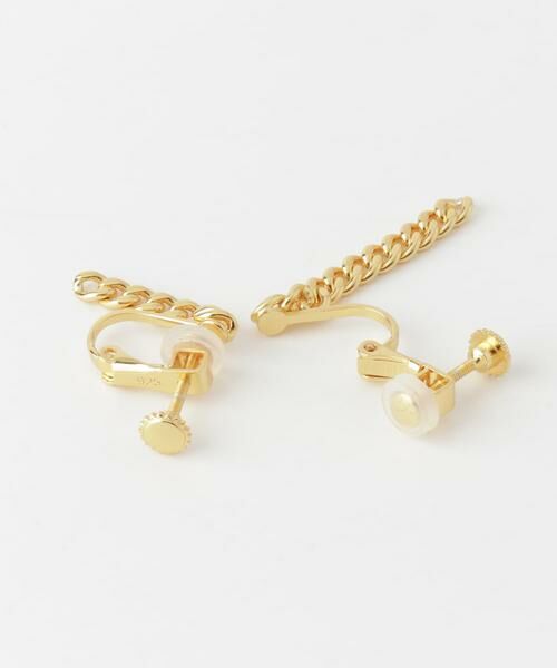 SMELLY / スメリー ピアス・イヤリング | SMELLY so’　asymmetry chain earring | 詳細9