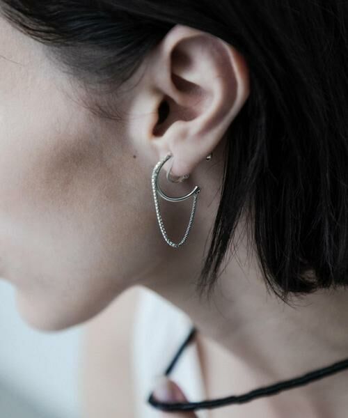 SMELLY / スメリー ピアス・イヤリング | SMELLY so’　combination chain earring | 詳細1