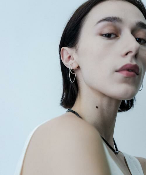 SMELLY / スメリー ピアス・イヤリング | SMELLY so’　combination chain earring | 詳細4