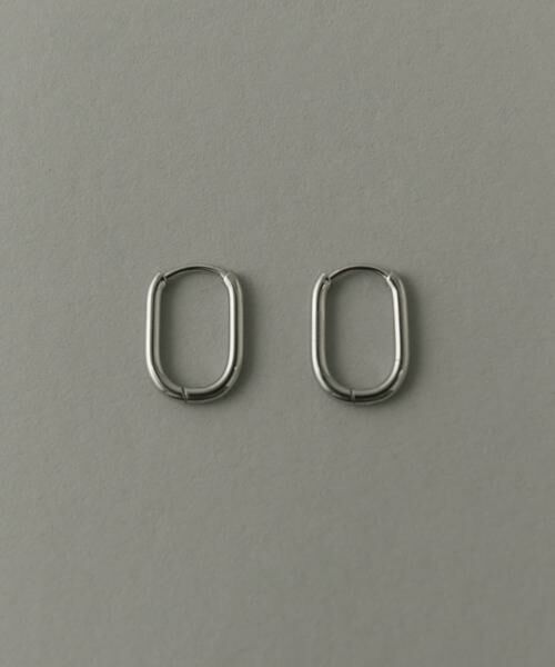SMELLY / スメリー ピアス・イヤリング | ステンレスオーバルワンタッチフープピアス | 詳細1