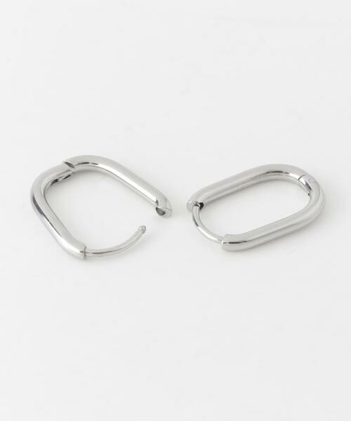 SMELLY / スメリー ピアス・イヤリング | ステンレスオーバルワンタッチフープピアス | 詳細3