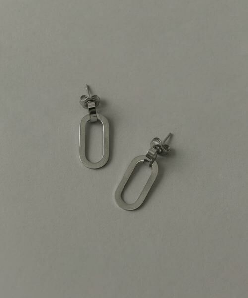 SMELLY / スメリー ピアス・イヤリング | ステンレスダブルオーバルピアス | 詳細1