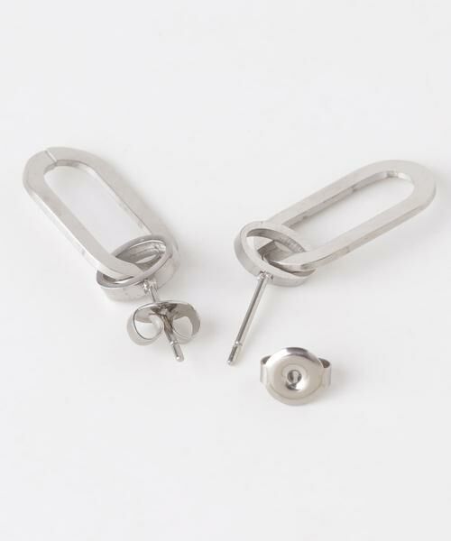 SMELLY / スメリー ピアス・イヤリング | ステンレスダブルオーバルピアス | 詳細2
