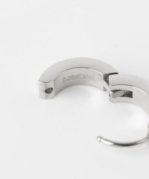 SMELLY / スメリー ピアス・イヤリング | ステンレスラインフープピアス | 詳細4