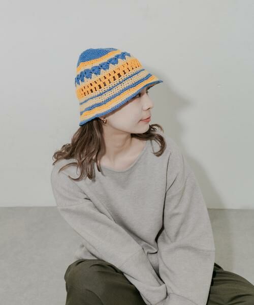 SMELLY / スメリー ハット | ボーダークロシェハット | 詳細5
