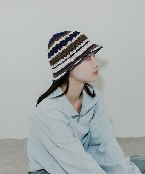 SMELLY / スメリー ハット | ボーダークロシェハット | 詳細10